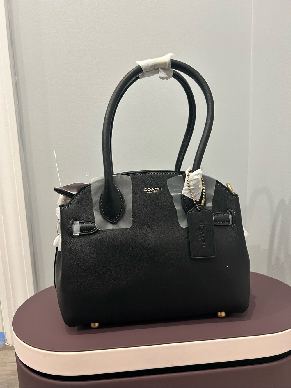 Coach Soft Empire Carryall 21 in Black NEW